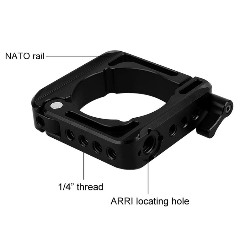 NICEYRIG Mounting Clamp Ring for DJI Ronin S, with NATO Rail 1/4 3/8 Thread for Gimbal Side Handle, Monitor Mount, Articulating Arm - 279 - Image 4